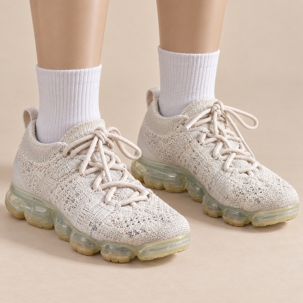 Nike Air VaporMax 2023 Flyknit Oatmeal Sail Sneakers DV6840-100 Womens 6